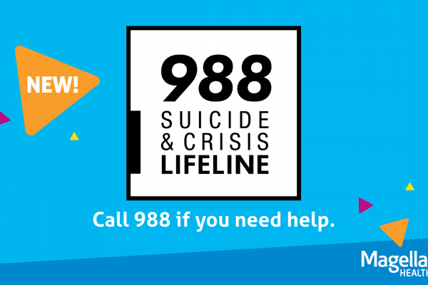 Magellan se enorgullece de apoyar la nueva línea 988 para casos de suicidio y crisis.