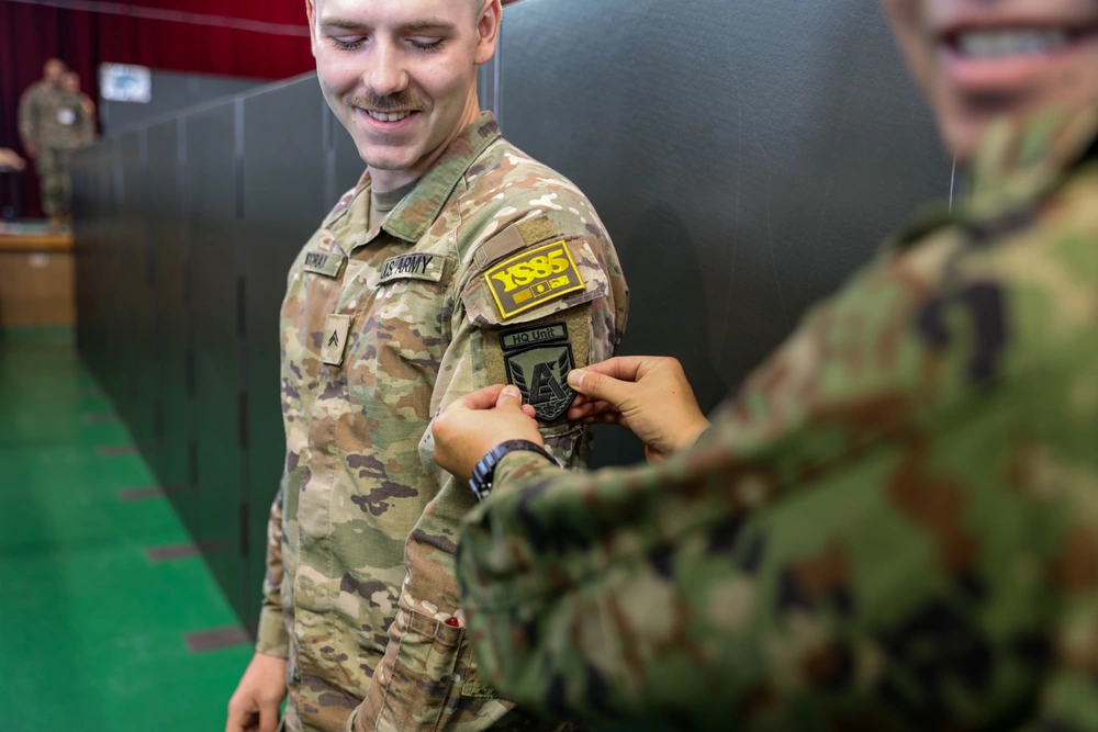 Service member in a uniform